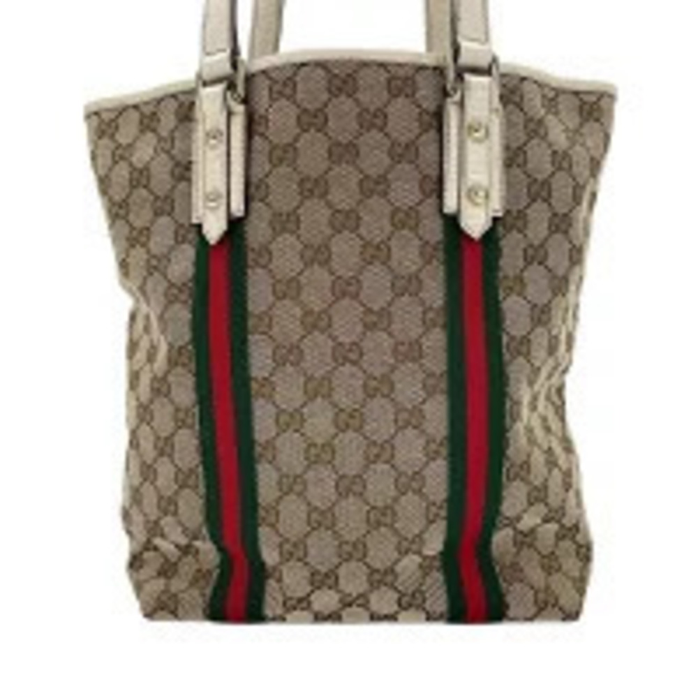 Gucci Bag Canvas Cream Shoulder GG Beige Sherry Cream Tan